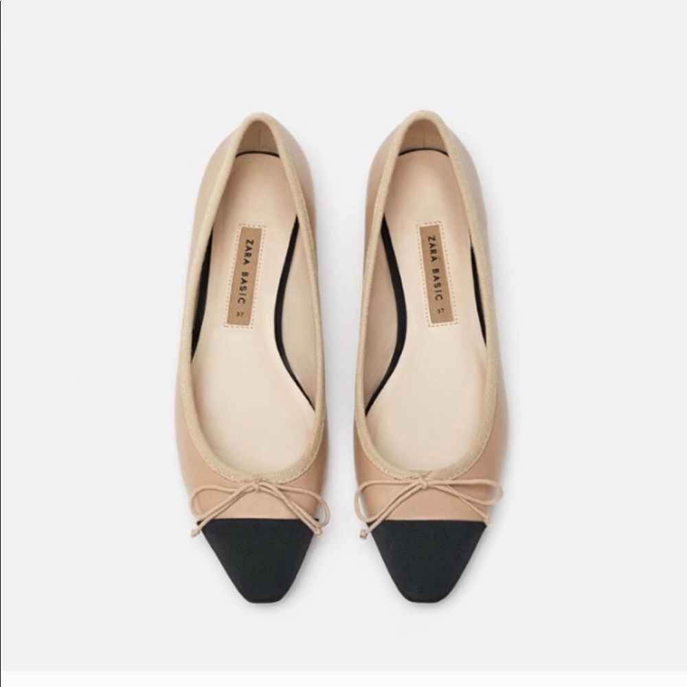 ISO Zara two tone ballet flats
